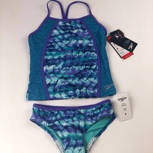 Speedo Rhythmic Tie Dye Tankini Two Piece Swimsuit